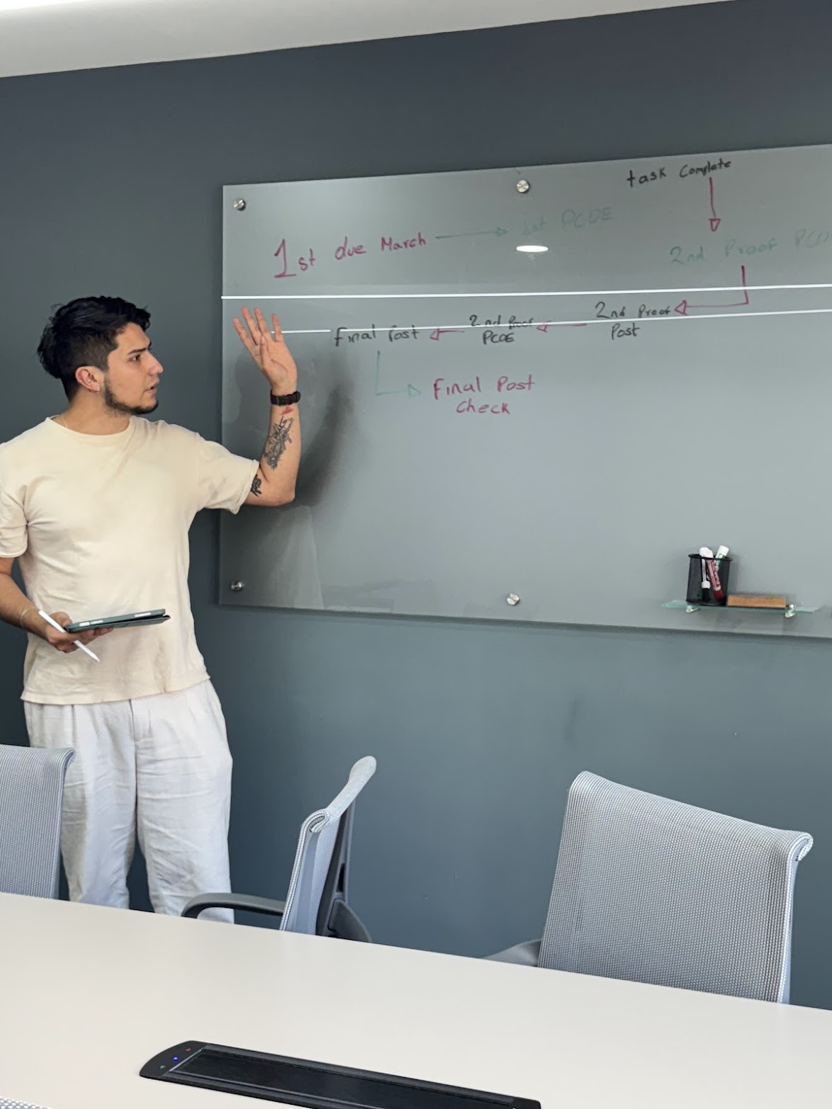 Sebastian Taborda presentando la visión de Ronin Tech Group